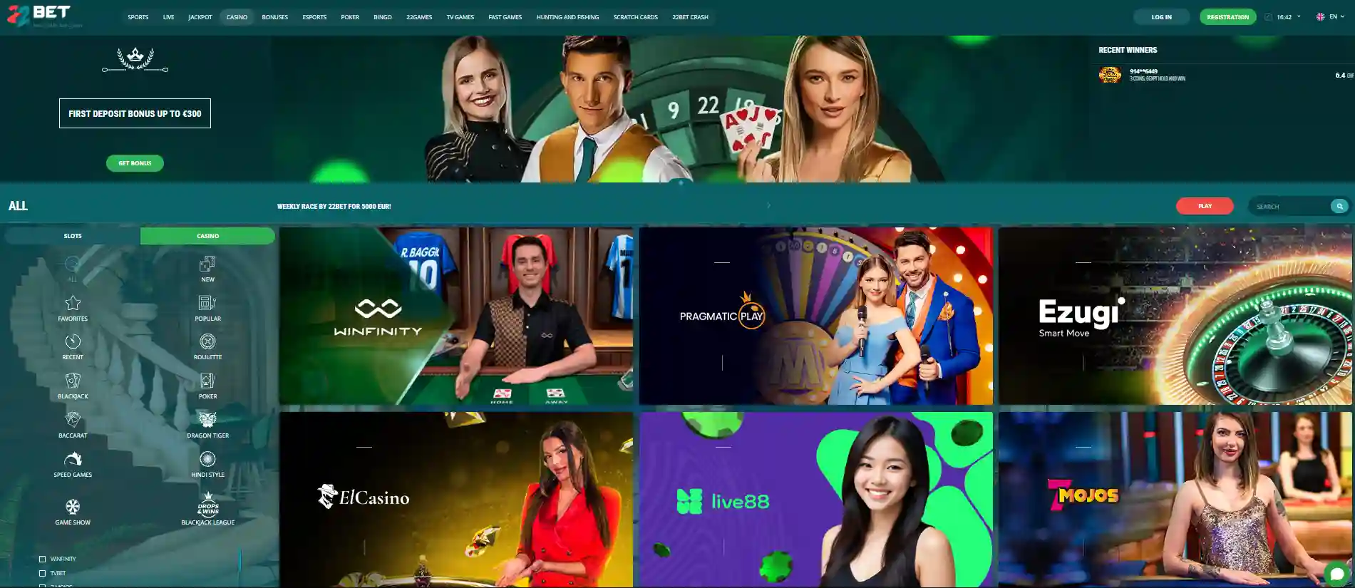 CASINO 22BET